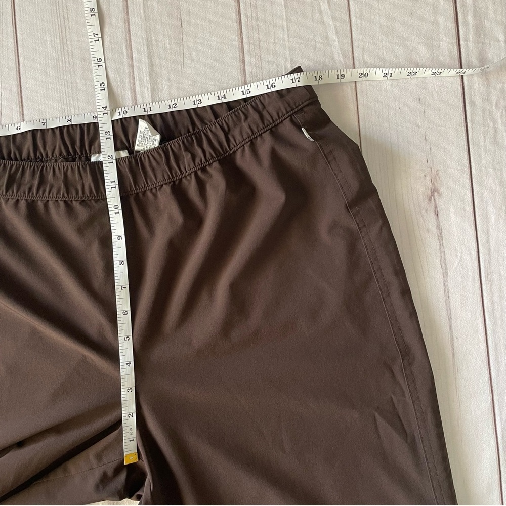 Zenergy by Chico’s Wide Leg Capri Pants Women’s L Brown Pull on Pockets Casual - Picture 13 of 15